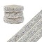 Wrapables 3 Yards Self Adhesive Resin Rhinestone Ribbons, Glittery Bling Tape Strips for DIY Crafts Wedding Party Decoration (3 Rolls), AB Silver
